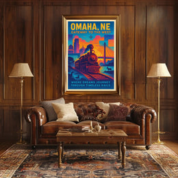 Omaha, NE Gateway to the West Poster