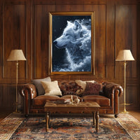Majestic Winter Wolf Poster