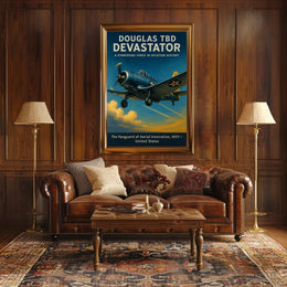 Douglas Devastator Poster Vintage Aviation Print