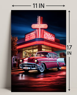 Classic Americana Neon Nights Poster