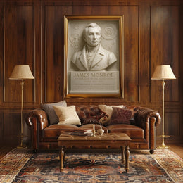 James Monroe Patriotic Historical Presidential Poster