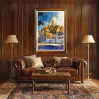 Majestic Temple Architecture Poster PosterGoat