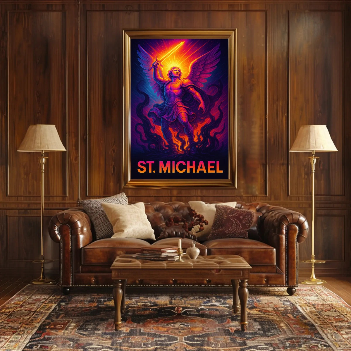 St. Michael The Warrior Archangel Poster