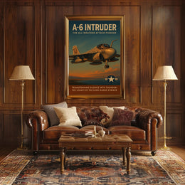 A-6 Intruder Vintage Military Recruitment Poster
