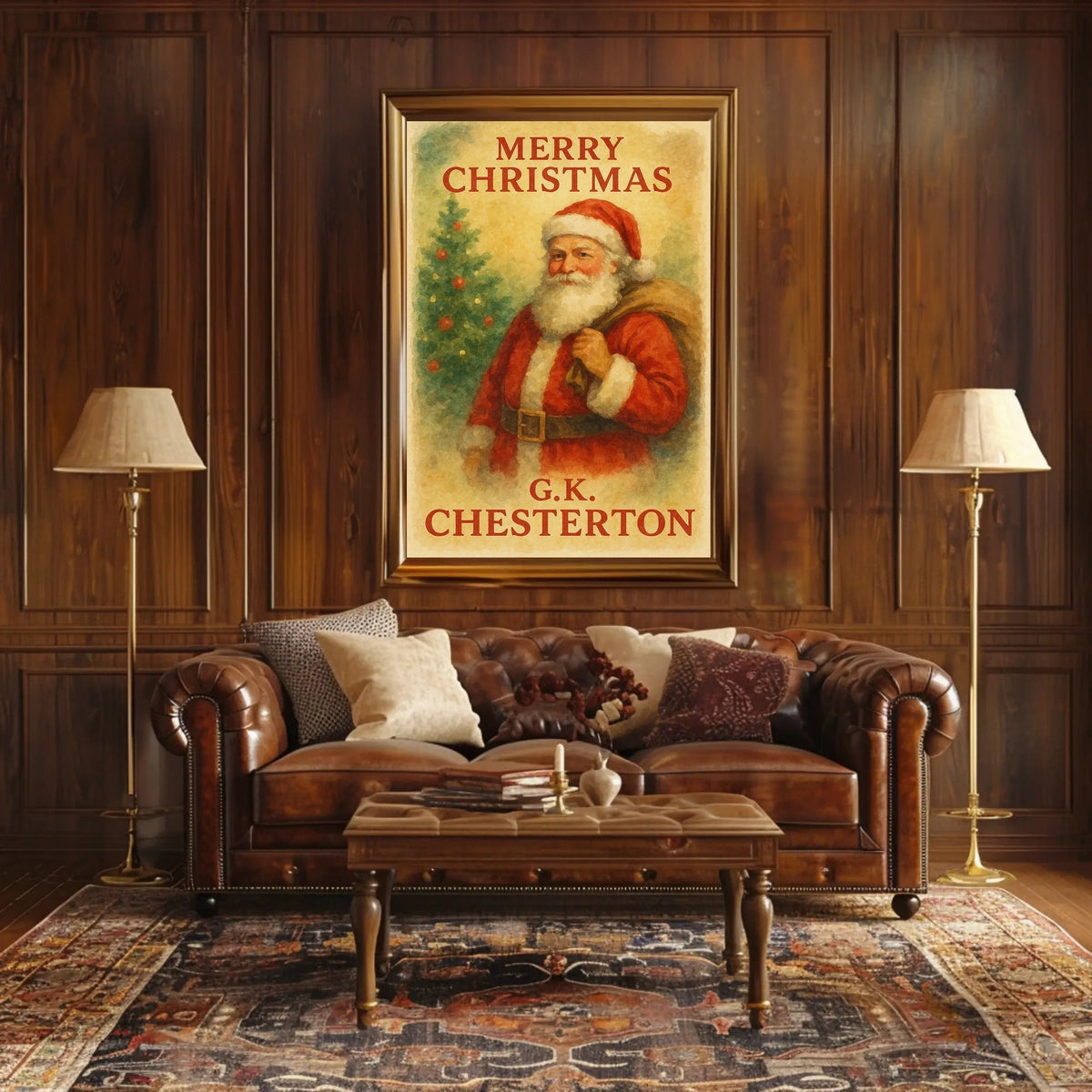 Classic Holiday Cheer Vintage-Style Christmas Cultural Poster