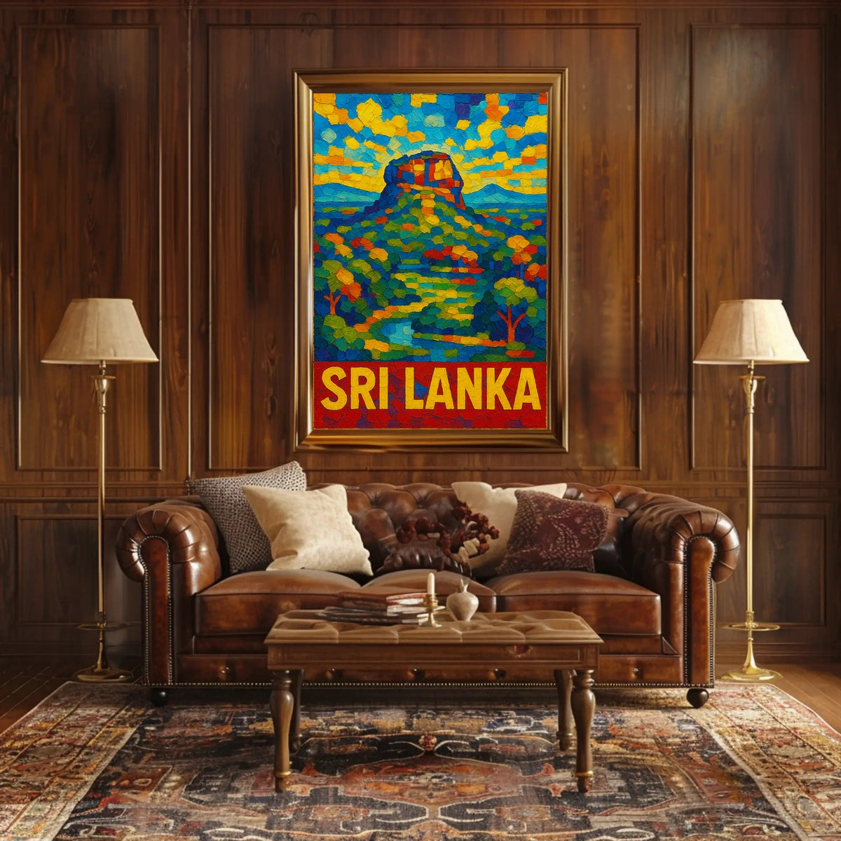 Sri Lanka Vibrant Landscape Poster