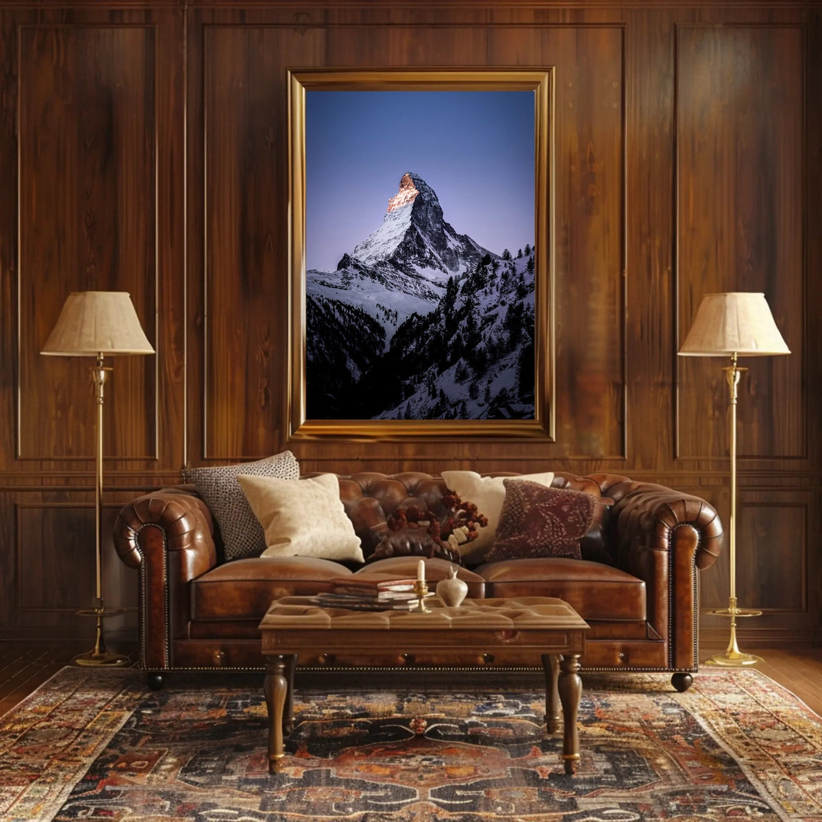 Majestic Mountain Peak Poster