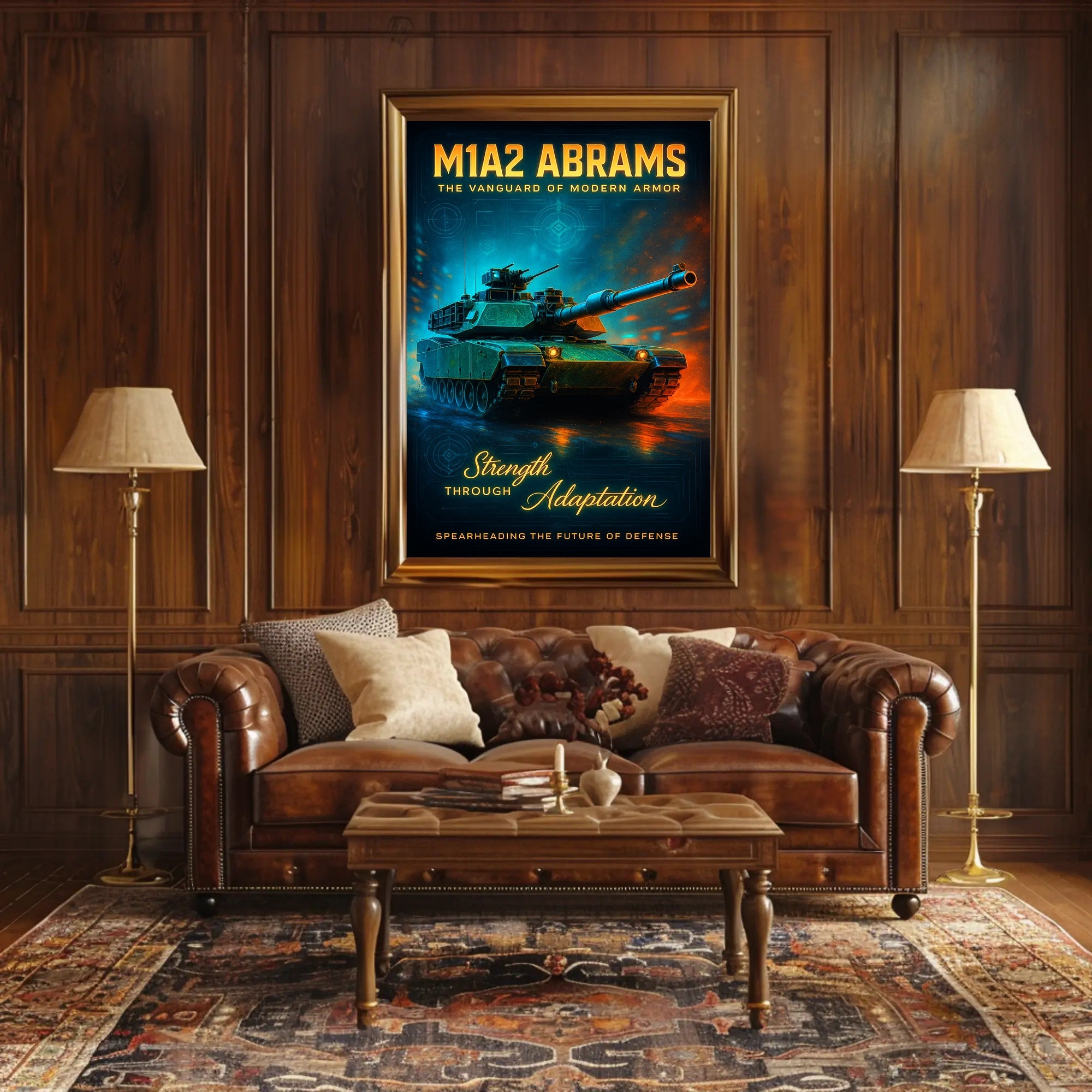 M1A2 Abrams The Vanguard of Modern Armor Poster PosterGoat