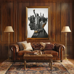 New York City A Symbolic Collage Poster