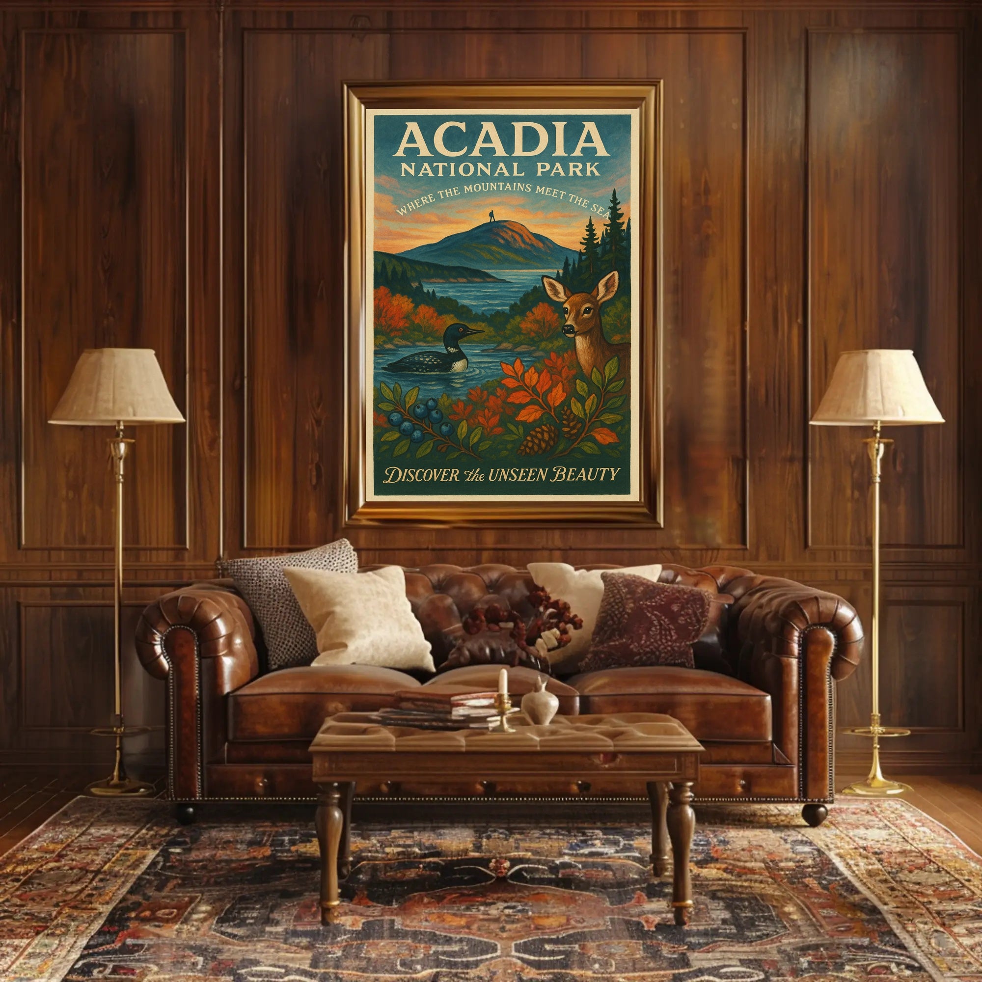Acadia National Park Nature Serenity National Park Poster