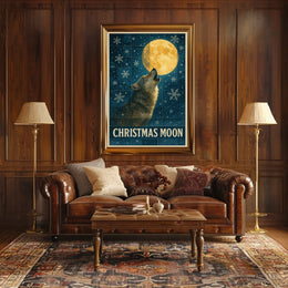 Christmas Moon Poster