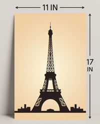 Eiffel Tower Silhouette Poster