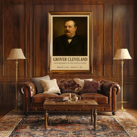 Grover Cleveland Classic Portrait Historical or Presidential Poster