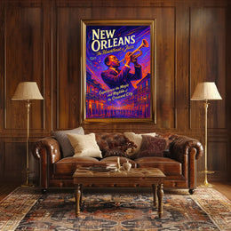 New Orleans The Heartbeat of Jazz Poster PosterGoat