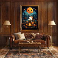 Whimsical Autumn Night Poster