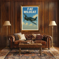 F4F Wildcat Poster PosterGoat