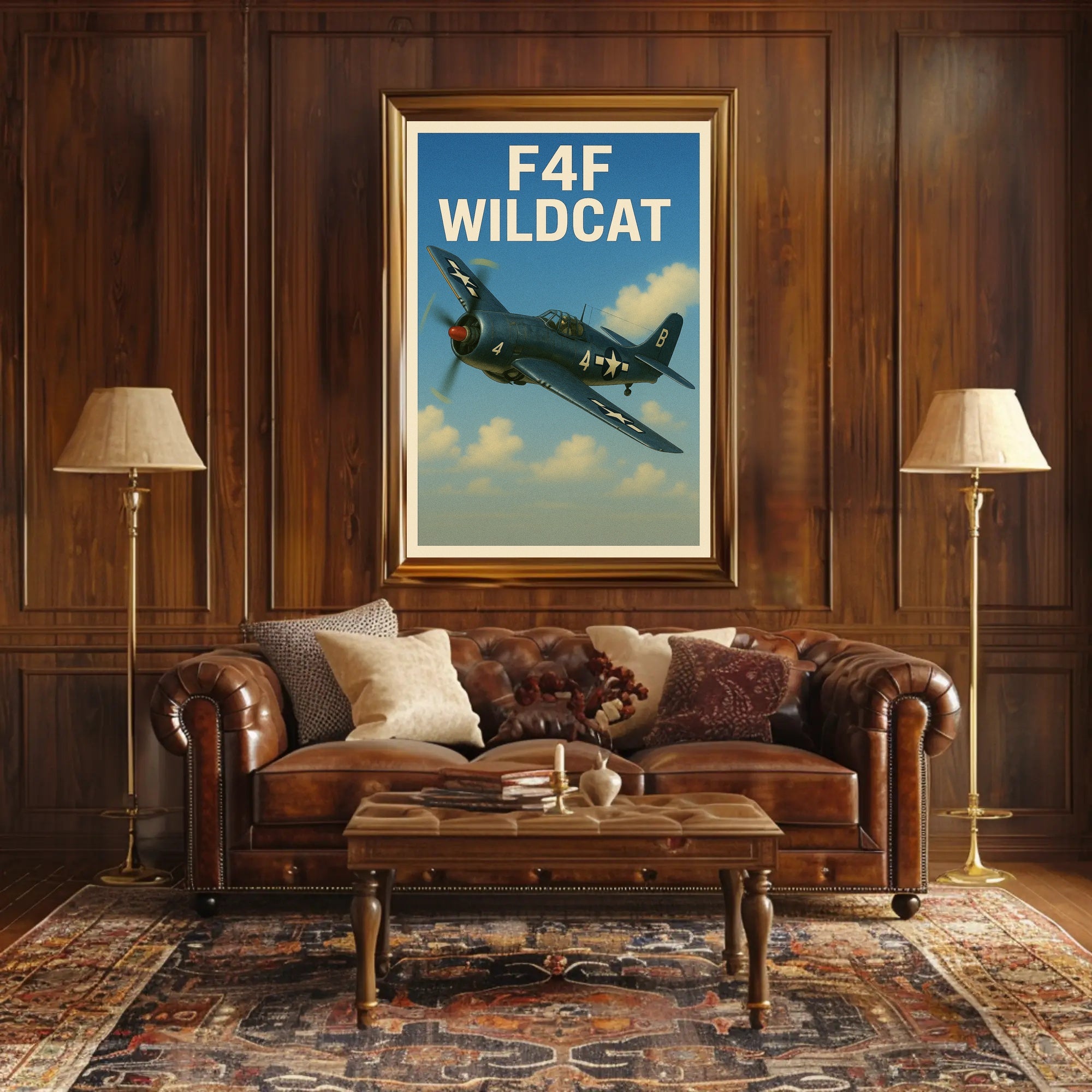 F4F Wildcat Poster PosterGoat