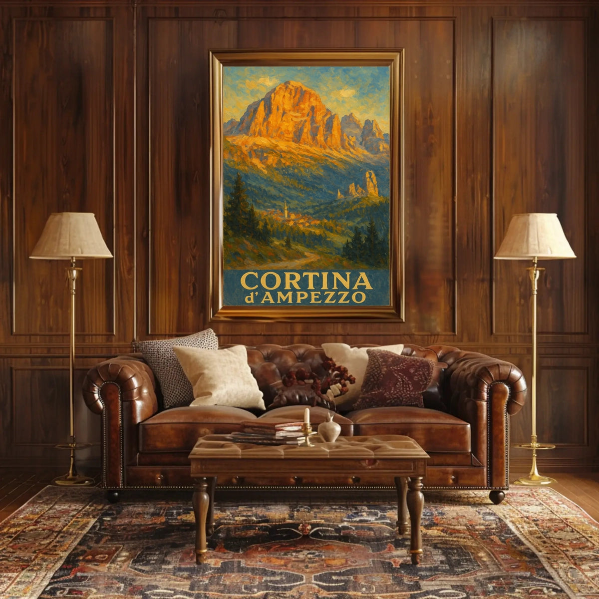 Cortina DAmpezzo Landscape Poster