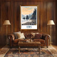 Tranquil Shores of Olympic Poster