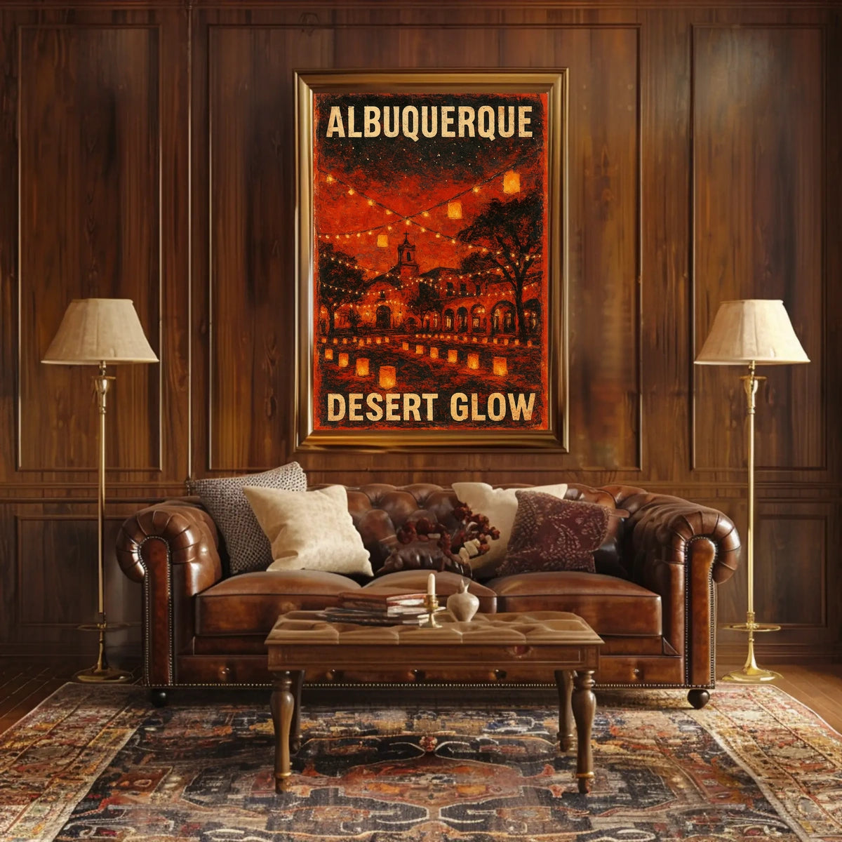 Albuquerque Desert Glow Poster