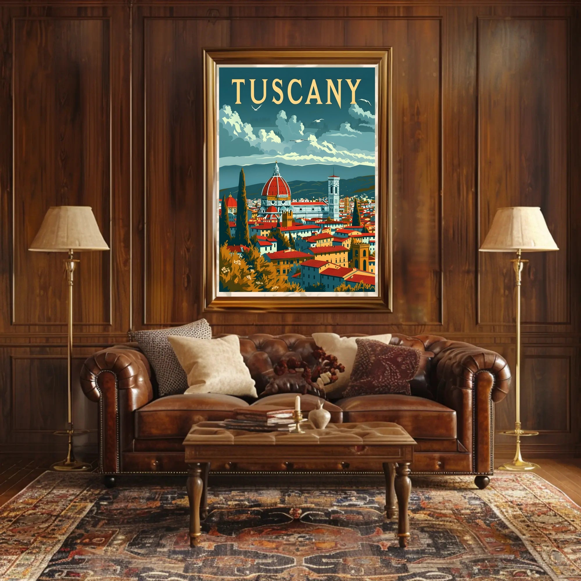 Tuscany Travel Poster