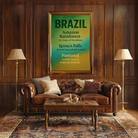 Wonders of Brazil Poster PosterGoat