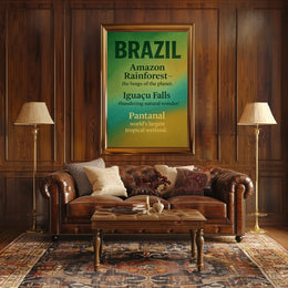 Wonders of Brazil Poster PosterGoat