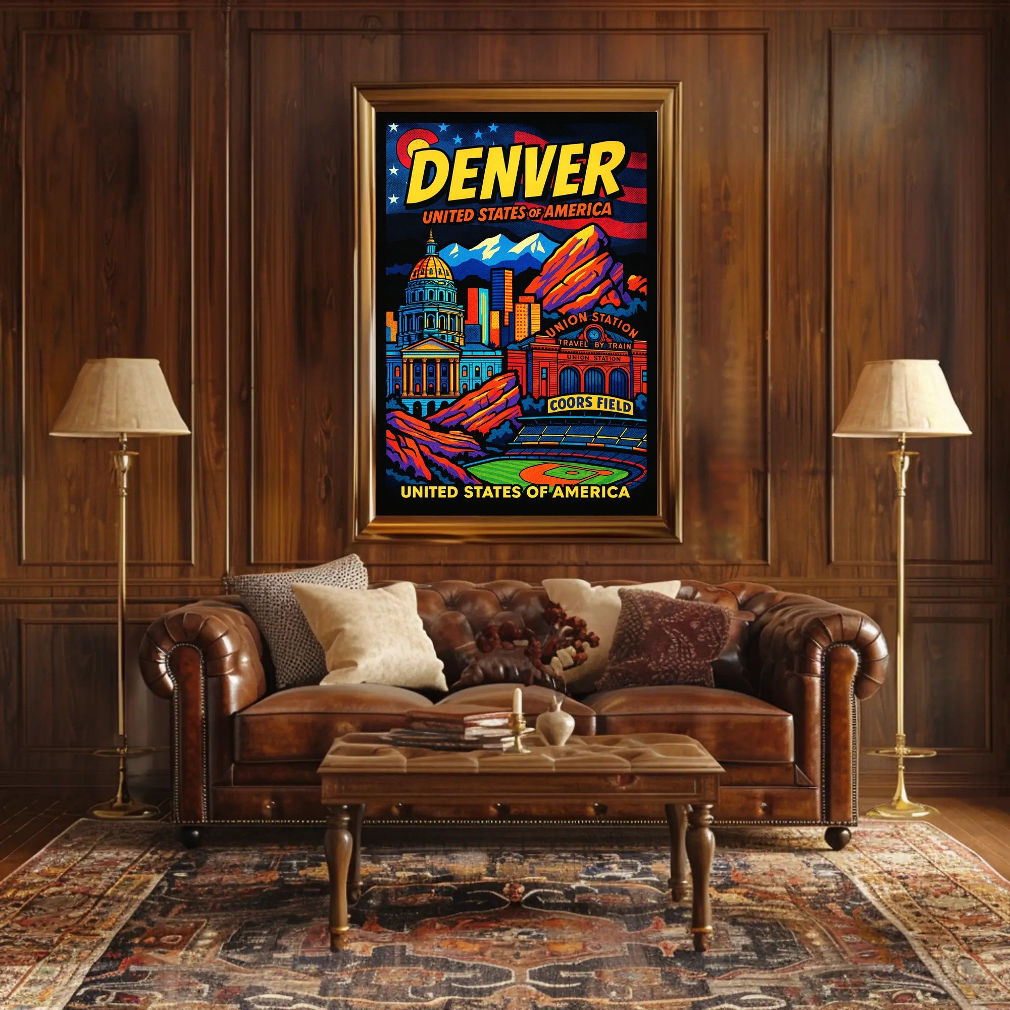 Denver United States of America Poster PosterGoat