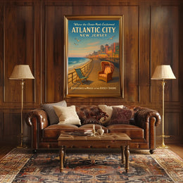 Atlantic City Where the Ocean Meets Excitement Poster