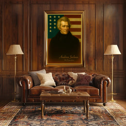 Andrew Jackson Vintage Patriotic American History Poster