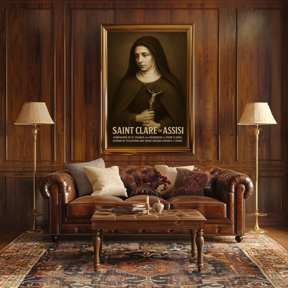 Saint Clare Of Assisi Poster
