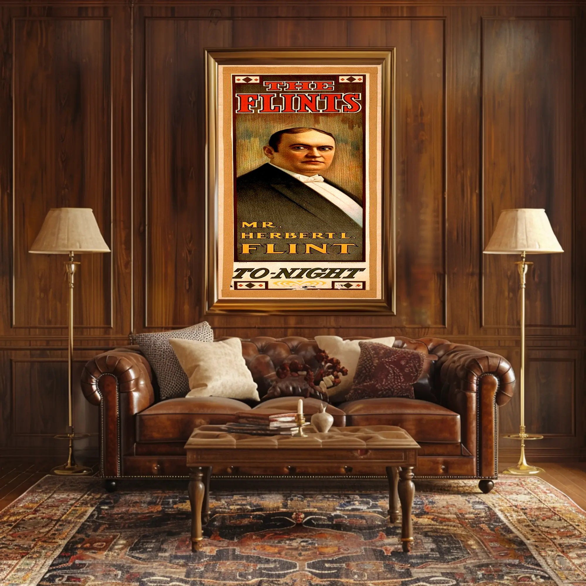 The Flints Vintage Performance Historical Event Poster