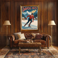 Davos 1913 – International Ice Sports Festival Poster PosterGoat