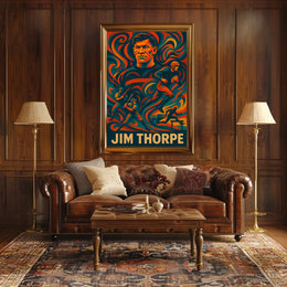 Jim Thorpe Legendary Athlete Poster