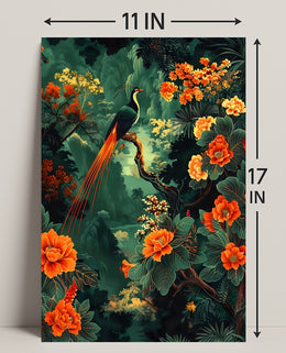 Tropical Paradise Bird Art Print - Animal Poster