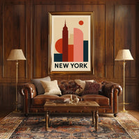 New York Skyline Art Poster