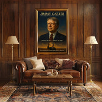 Jimmy Carter Leadership Vintage Historical or Presidential Poster