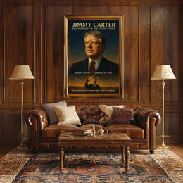 Jimmy Carter Leadership Vintage Historical or Presidential Poster