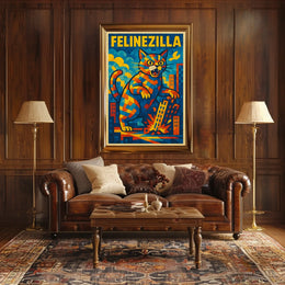Felinezilla Poster