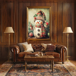 Festive Snowman Delight Poster