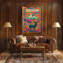OregonS Vibrant Wilderness Poster