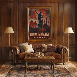 Birmingham, Alabama Industrial Poster