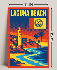Laguna Beach Scenic Poster PosterGoat