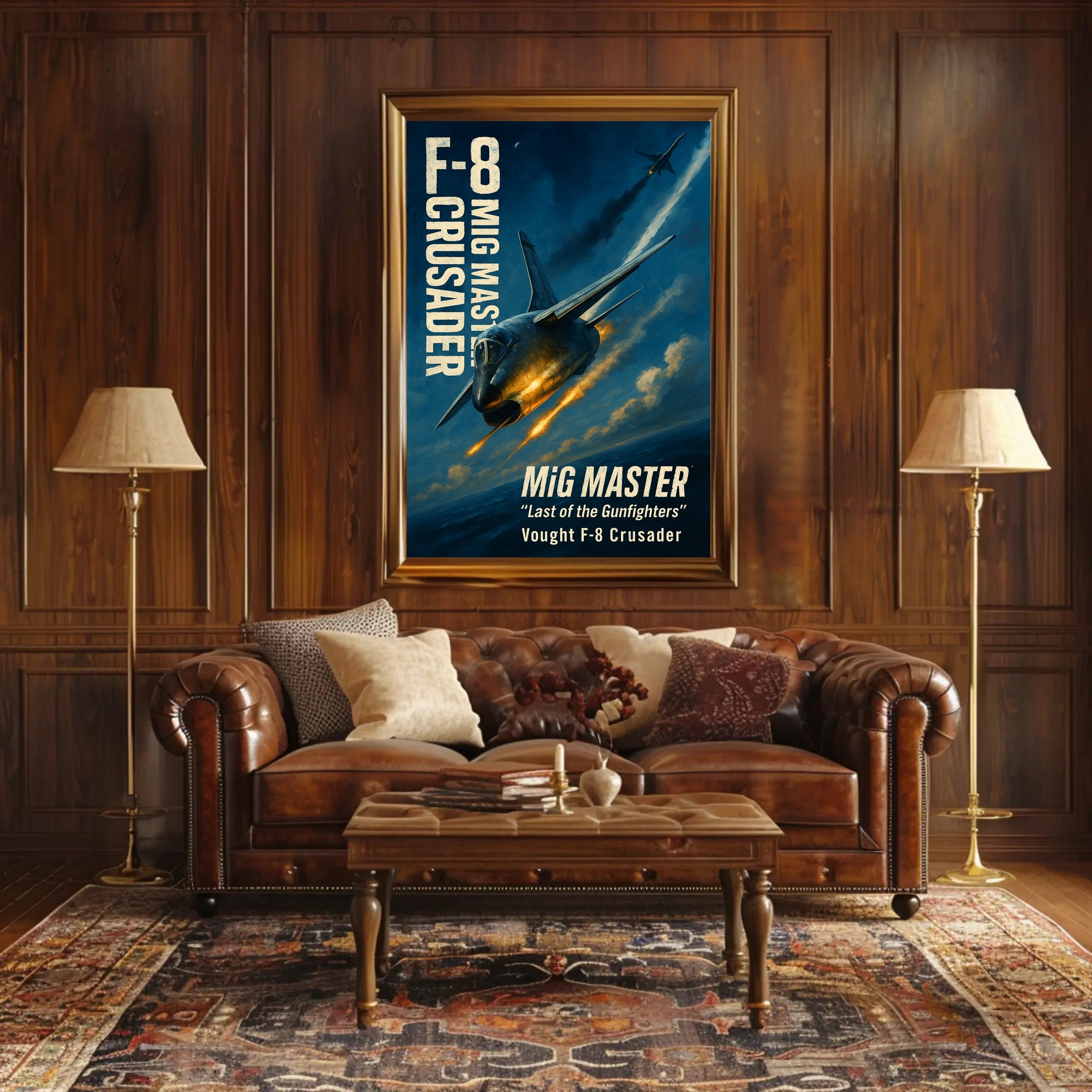 MiG MASTER Vought F-8 Crusader Poster