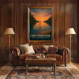 Nature’s Sanctuary Lake Charlevoix Scenic Poster