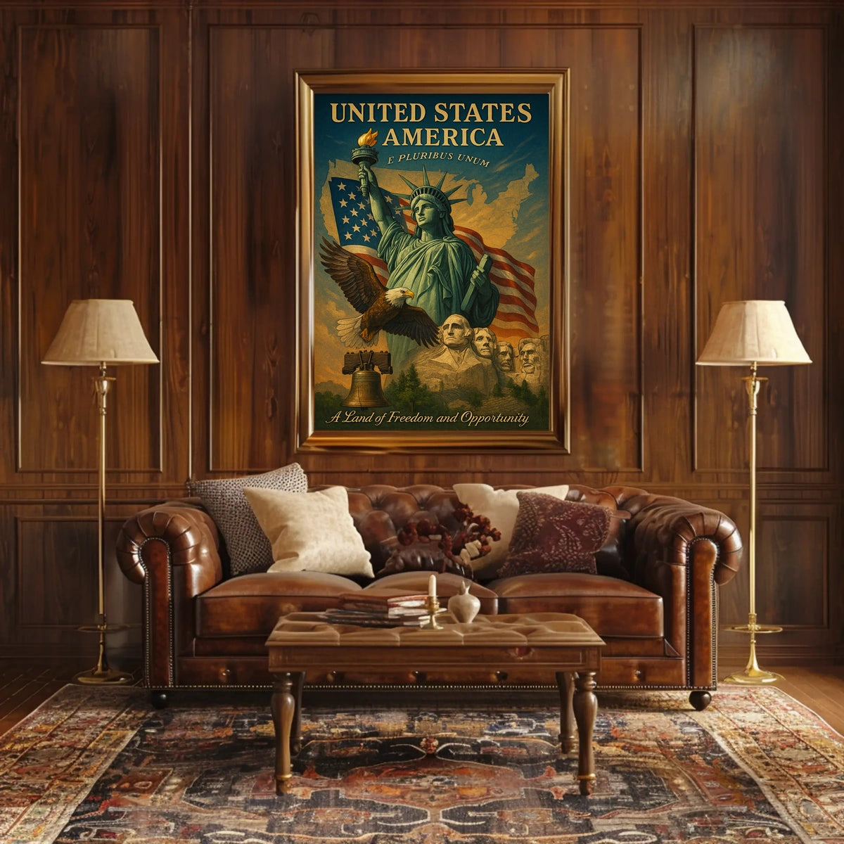 A Land Of Freedom And Opportunity Poster