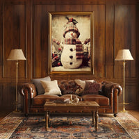 Festive Snowman Delight Poster
