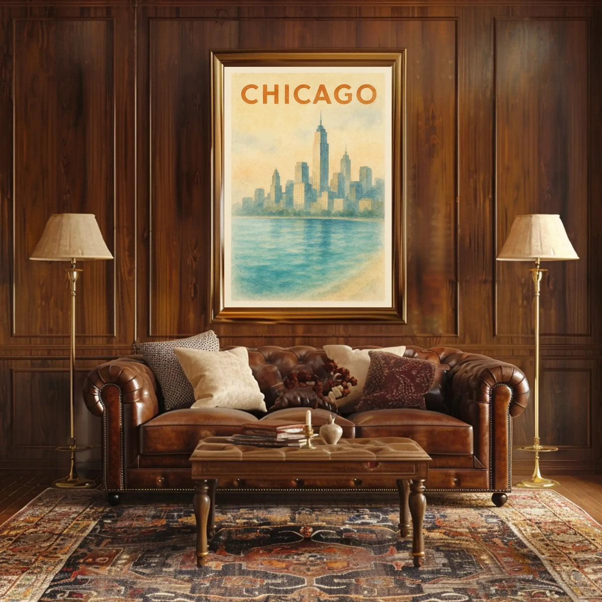 Chicago Skyline Poster