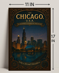 Chicago The Heartbeat of American Innovation Poster PosterGoat