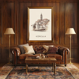 Korčula A Timeless Cityscape Poster